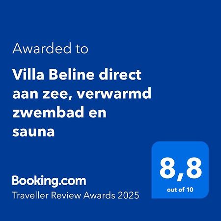 Villa Beline Direct Aan Zee, Verwarmd Zwembad En Sauna Tribanj-Kruscica Zewnętrze zdjęcie