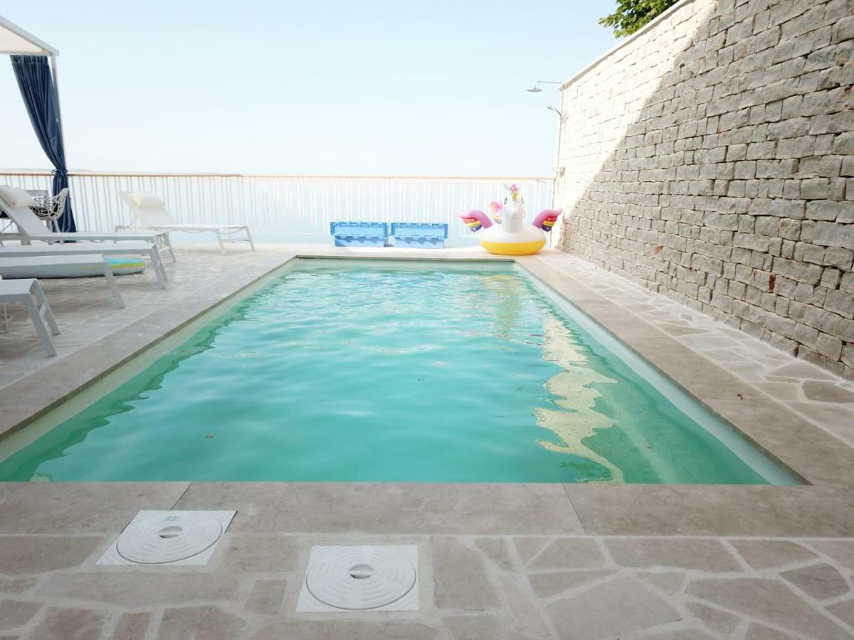 Villa Beline Direct Aan Zee, Verwarmd Zwembad En Sauna Tribanj-Kruscica Zewnętrze zdjęcie